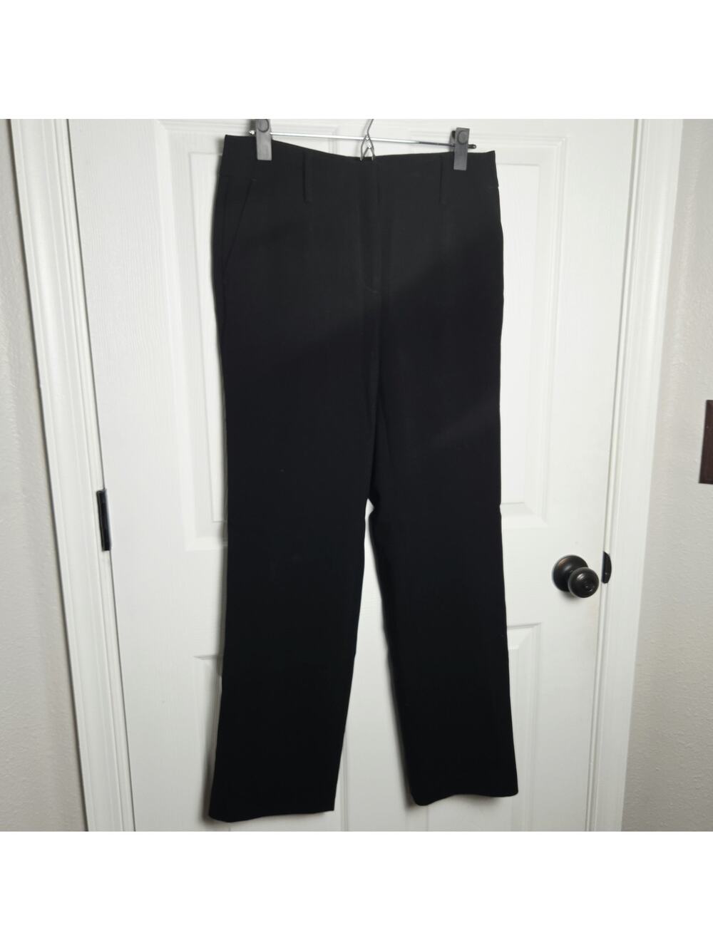 Talbots Pants Womens 4 Black Southampton High Waisted Wide Leg Office Classic